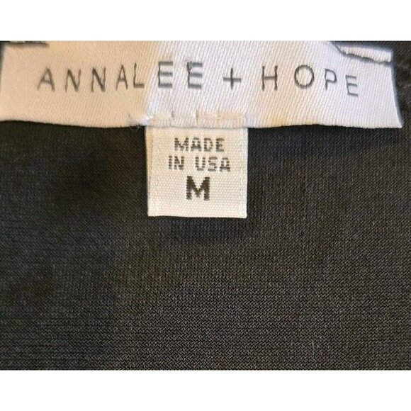 Annalee + Hope Black and White Ruffle Dress Size Medium Lightweight Colorblock - Picture 7 of 10